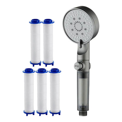 Transform Your Shower Experience with the High Pressure Shower Head – 5 Modes, Built-In Filter & Silicone Nozzles