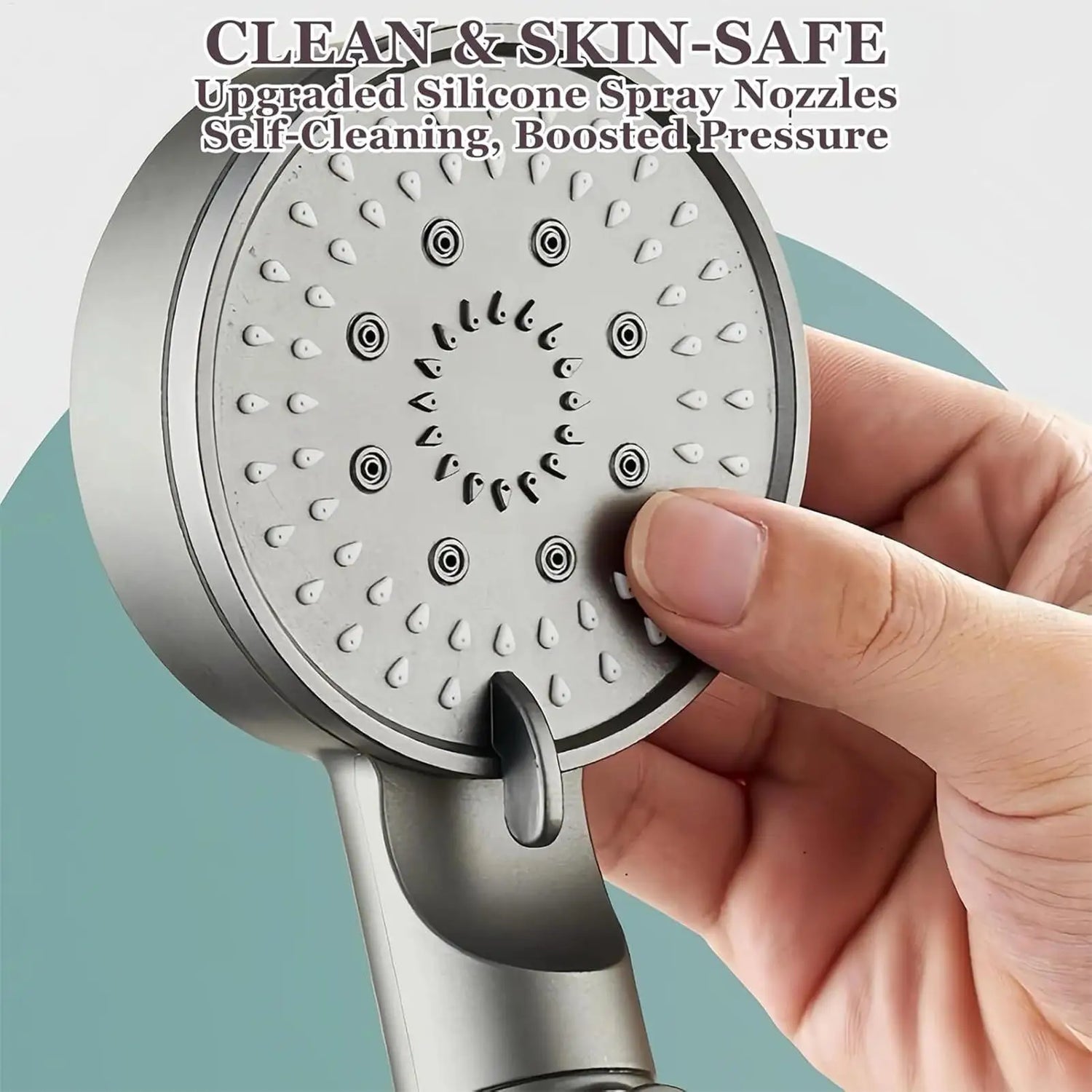 Transform Your Shower Experience with the High Pressure Shower Head – 5 Modes, Built-In Filter & Silicone Nozzles