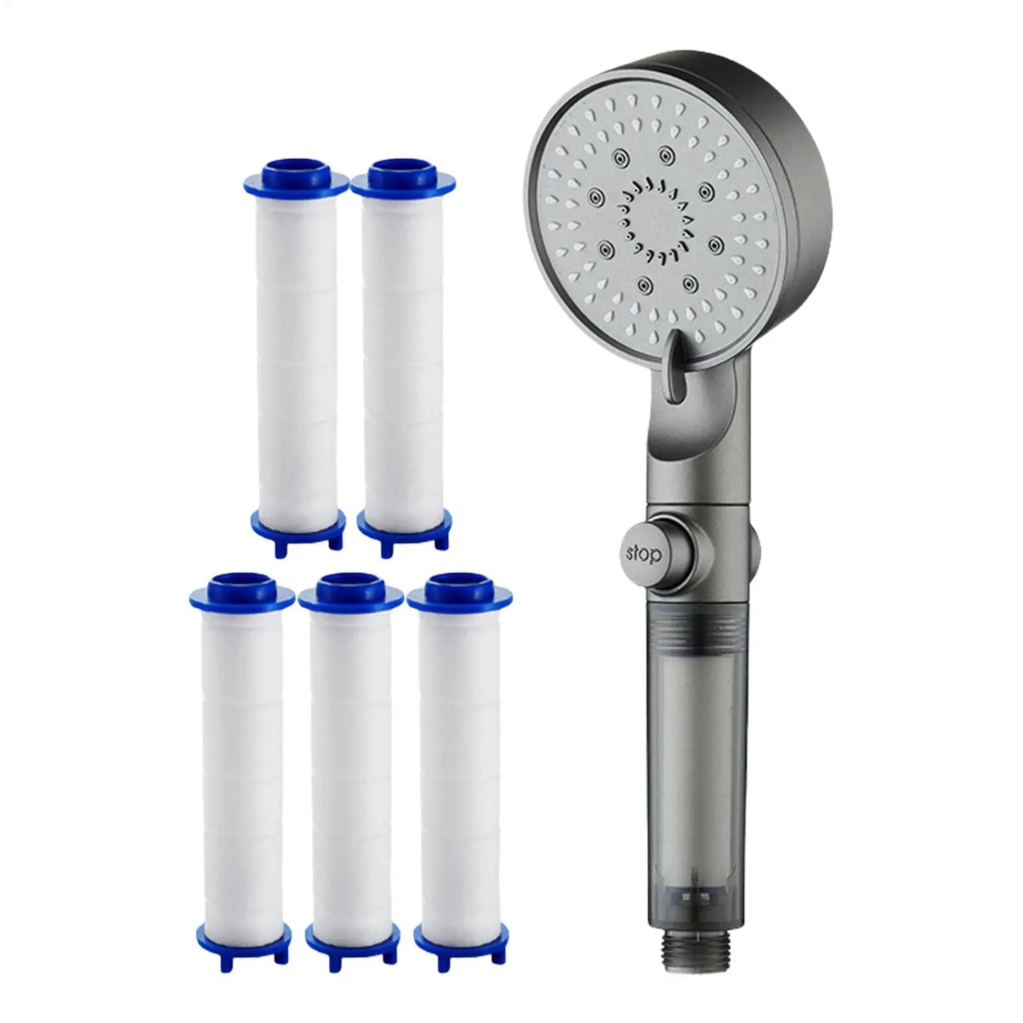 Transform Your Shower Experience with the High Pressure Shower Head – 5 Modes, Built-In Filter & Silicone Nozzles